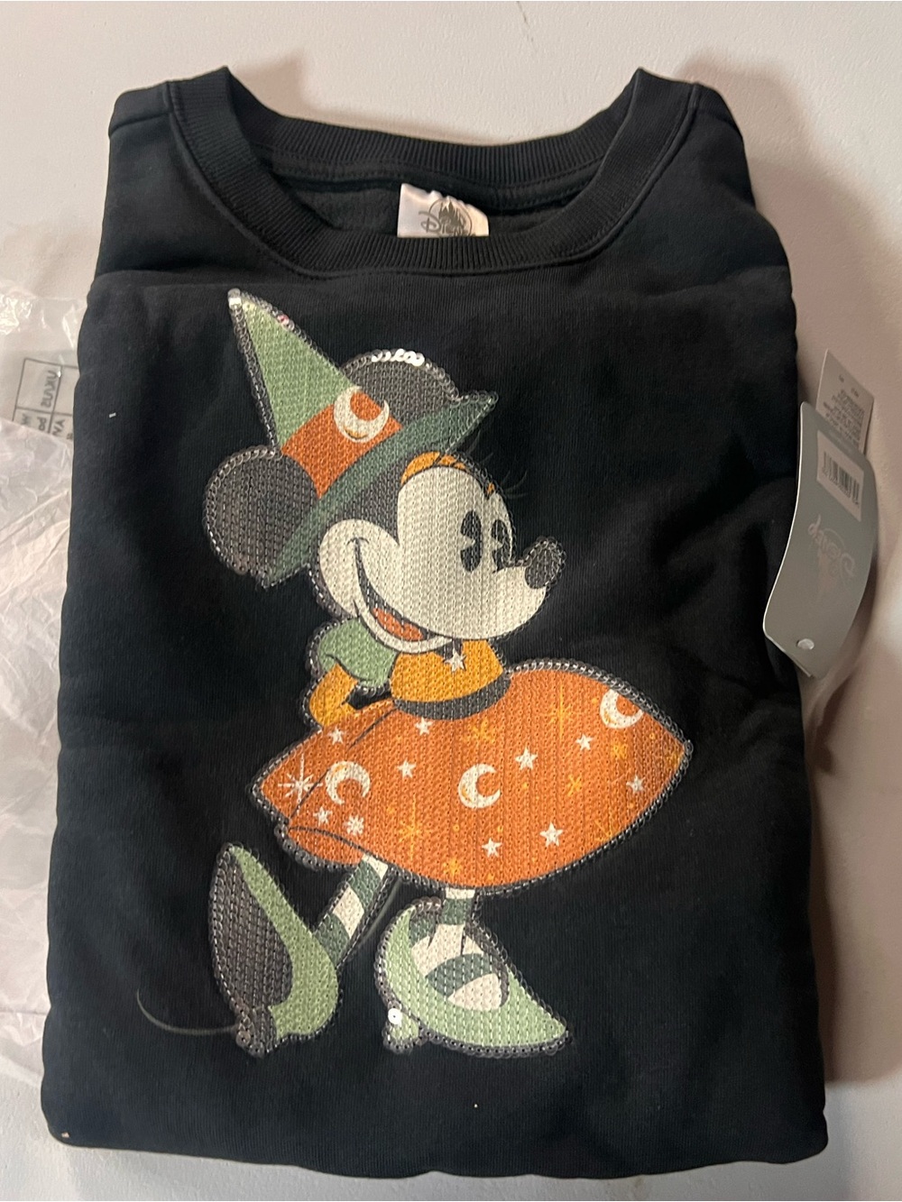 Disney Black Kids Sweater with Green Accent